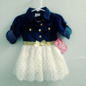 Girl's Real Love Denim Jean Dress
